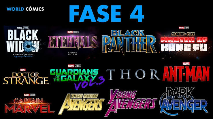 Marvel: Anuncia fechas de estreno de películas de la fase 4