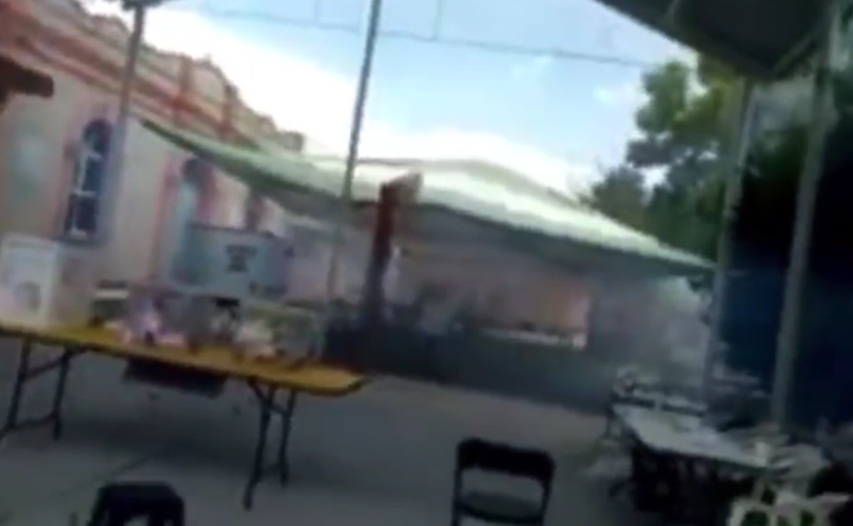 Lanzan gas lacrimógeno en casilla de Hidalgo