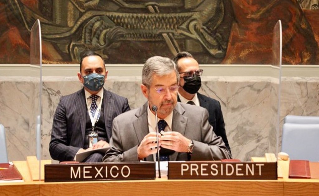 Seguridad de la ONU adoptó el programa de trabajo que presentó México