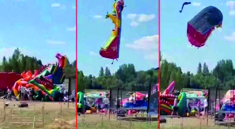 5 niños mueren al caer 10 metros de altura tras accidente de brinca brinca