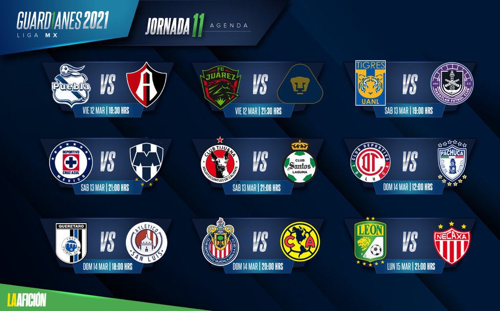 Cuáles son los partidos de la Liga MX este sábado