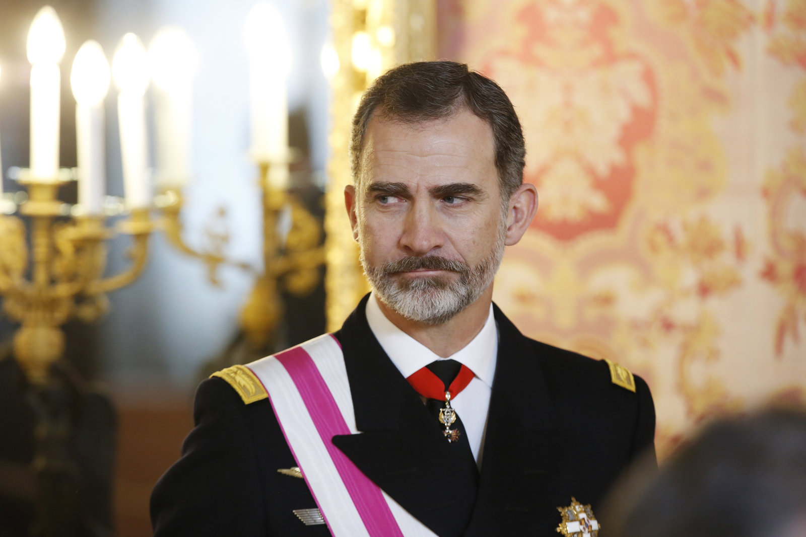Felipe VI recibe al presidente de Argentina en su visita a España