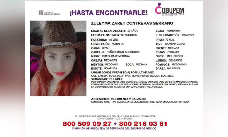 Desaparecida en Edomex fue hallada sin vida en Michoacán