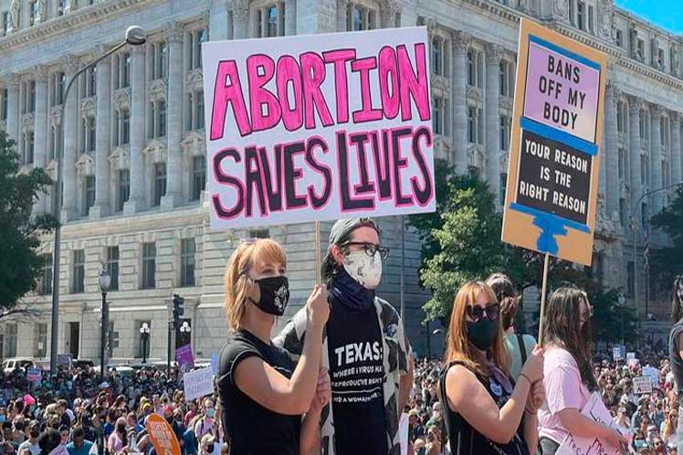 Miles de mujeres de EE.UU. salen a las calles para defender el aborto