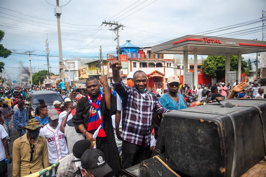 Protestas contra el presidente de Haití