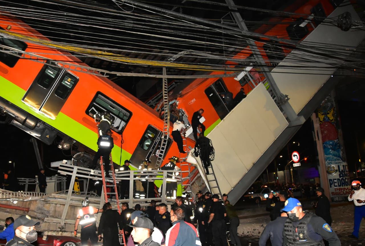 colapso del metro en CDMX 