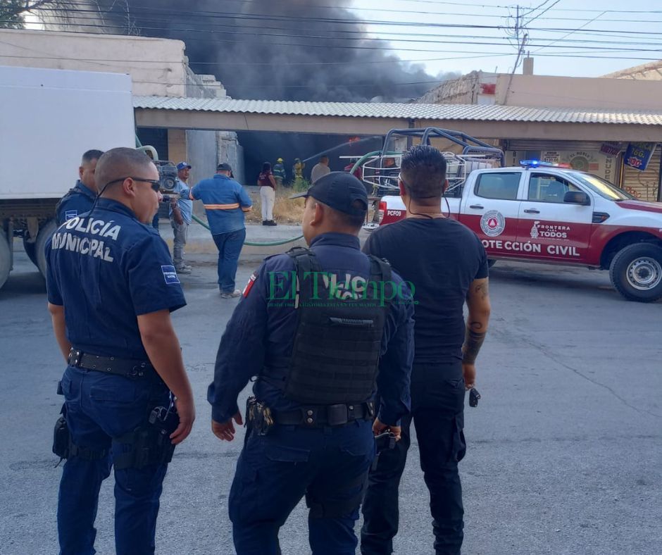 Devastador incendio en la central de dulces de Ciudad frontera