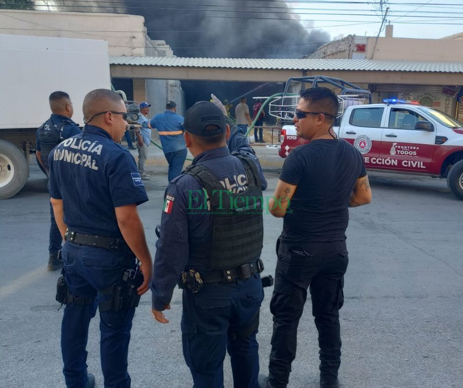 Devastador incendio en la central de dulces de Ciudad frontera