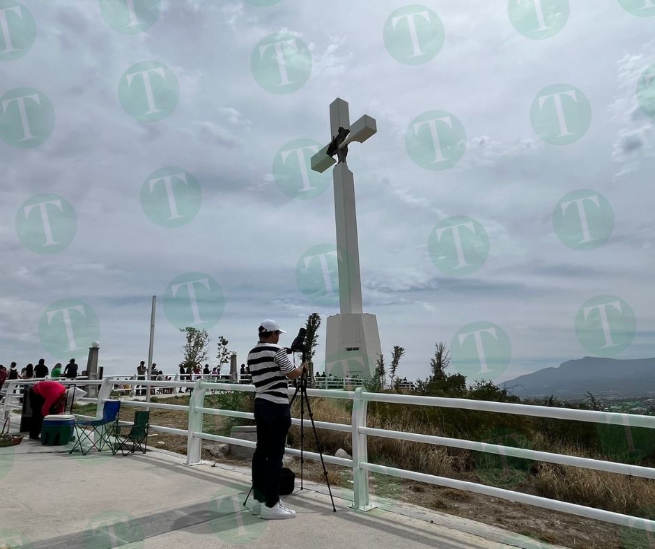Cristo de la Bartola en Monclova, de los mejores puntos para apreciar el eclipse