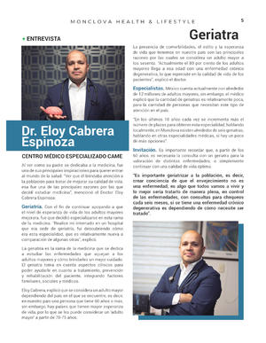 Página 5, Jade Buena Vida. Revista. Dr. Arturo Villarreal Reyes