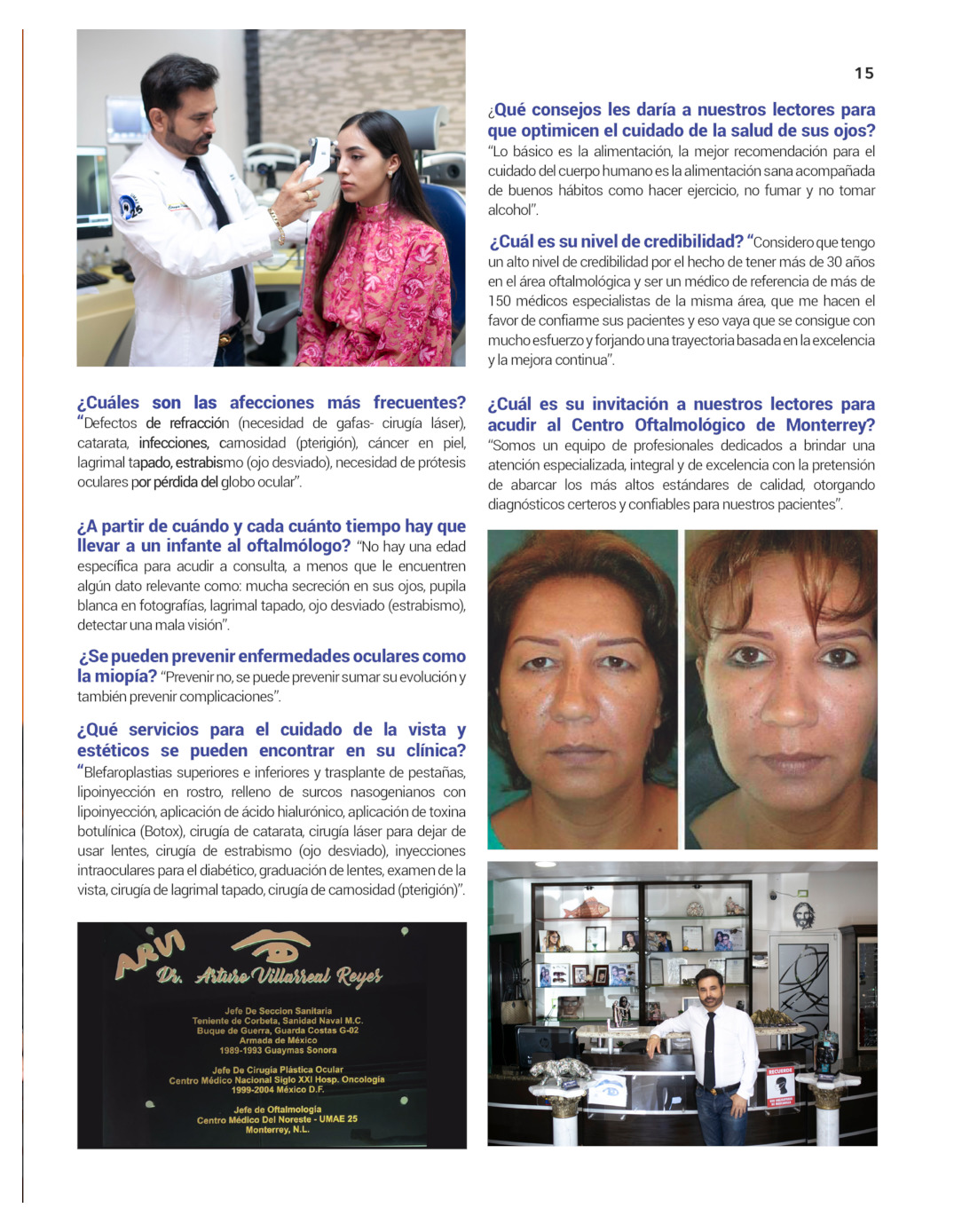 Jade Buena Vida. Revista. Dr. Arturo Villarreal Reyes