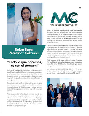 Página 13, REVISTA JADE BUENA VIDA PERIODICO EL TIEMPO DE MONCLOVA