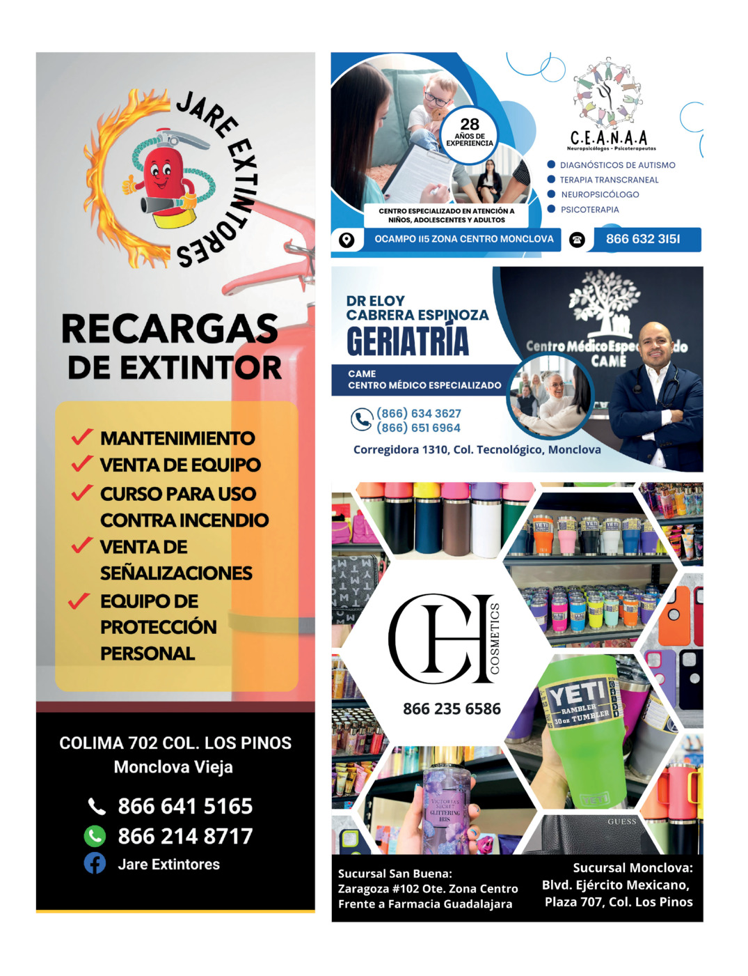 REVISTA JADE BUENA VIDA PERIÓDICO EL TIEMPO DE MONCLOVA