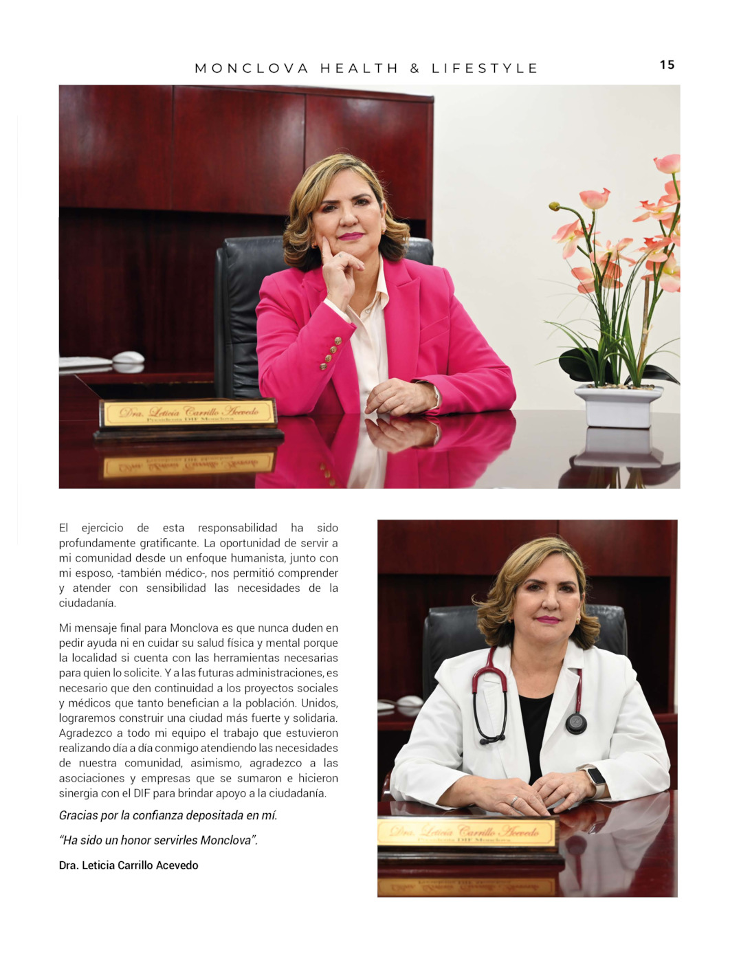 REVISTA JADE BUENA VIDA PERIÓDICO EL TIEMPO DE MONCLOVA